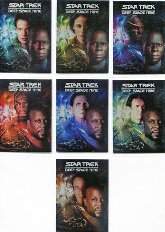 Star Trek DS9 Heroes & Villains DVD Cover Character Art 7 Card Chase Set D1-D7