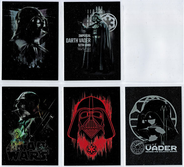 Star Wars Rogue One Series 1 Darth Vader Continuity 5 Card Chase Set #6 to #10