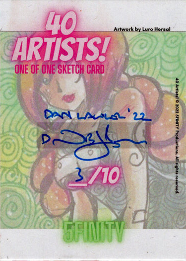 5finity 2022 40 Artists! Sketch Card Dan Lawler