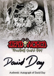 Deadworld Fold Out Z Card Autograph by David Day SDCC 2012