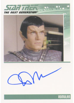Star Trek TNG Heroes & Villains Autograph Card John DeMita as Romulan