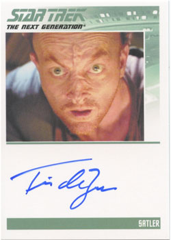 Star Trek TNG Heroes & Villains Autograph Card Tim DeZarn as Satler