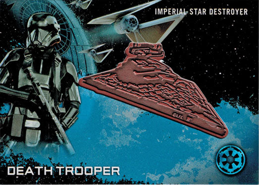 Star Wars Rogue One Series 1 Medallion Bronze Star Destroyer Death Trooper