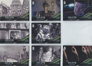 Doctor Who Extraterrestrial Encounters 50 Years of Cybermen Complete 8 Card Set