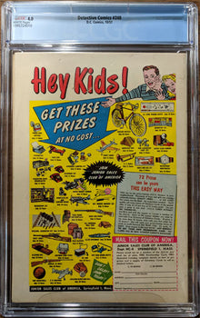 Detective Comics #248 (1957) Graded CGC 4.0