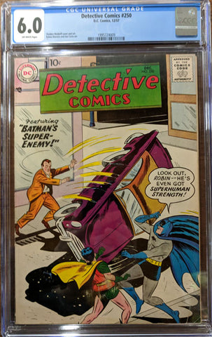 Detective Comics #250 (1957) Graded CGC 6.0