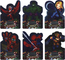 Marvel Super Hero Squad Foil Die-Cut Complete 6 Card Chase Set