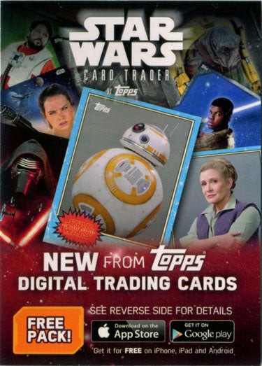 Star Wars Rogue One Series 1 Digital Trading Card Pack Redemption Chase Card
