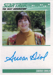 Complete Star Trek TNG Series 2 Autograph Card Susan Diol as Carmen Davila
