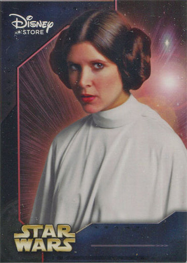 Star Wars Disney Store Series 1 Promo Card 7 Carrie Fisher as Princess Leia
