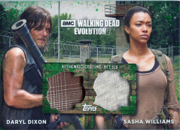 Walking Dead Evolution Costume Wardrobe Card DR-DS Dual Daryl & Sasha 09/25