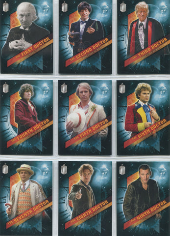 Doctor Who Timeless Doctors Across Time Complete 13 Card Chase Set
