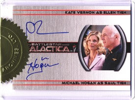 Battlestar Galactica Season 4 Autograph Card by Michael Hogan and Kate Vernon