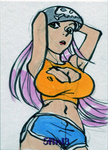 Female Persuasion Series 5 TFP5 5fini3 Sketch Card by Ben Dunn V1