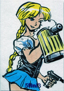 Female Persuasion Series 5 TFP5 5fini3 Sketch Card by Ben Dunn V6