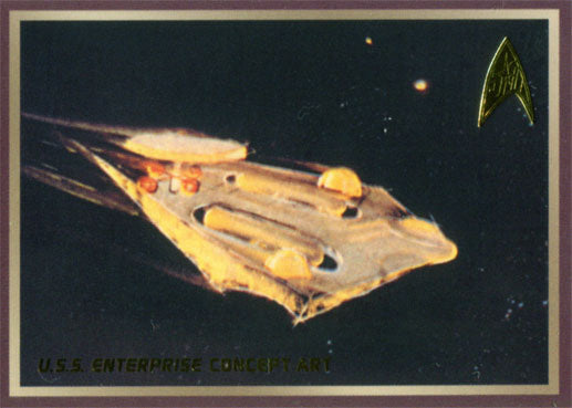 Star Trek TOS 50th Anniversary Enterprise Concept Art Chase Card E4