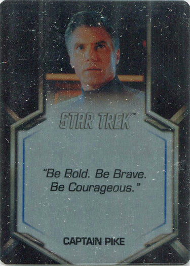 Star Trek Discovery Season 2 Expressions Of Heroism Metal Card E52 Captain Pike