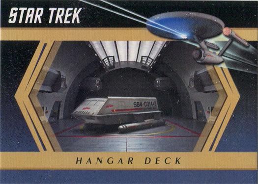 Star Trek TOS Captains Collection Inside Enterprise Card E9 Hangar Deck