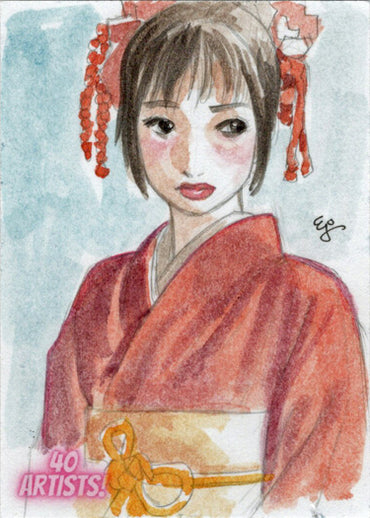 5finity 2022 40 Artists! Sketch Card EJ Su