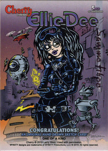 Cherry and Friends Ellie Dee Sketch Card by Sammo Filipo