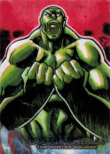 Captain America Movie 2 Winter Soldier Sketch Card by Harold Edge