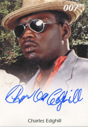 James Bond Archives 2015 Autograph Card Charles Edghill as Assassin
