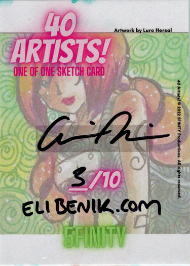 5finity 2022 40 Artists! Sketch Card Eli Benik