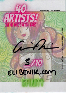 5finity 2022 40 Artists! Sketch Card Eli Benik
