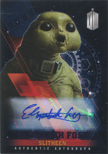 Doctor Who Timeless Autograph Card Elizabeth Fost as Slitheen Purple #17/25