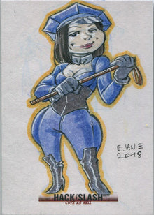 Hack/Slash Cute As Hell 5finity 2019 Sketch Card by Eric Van Elslande