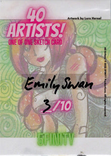 5finity 2022 40 Artists! Sketch Card Emily Swan
