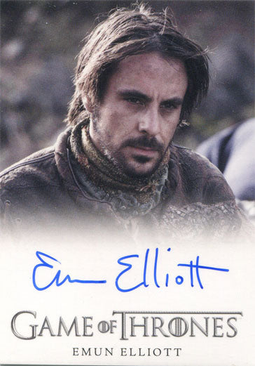 Game of Thrones Season 4 Autograph Card Emun Elliot as Marillion