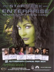 Star Trek Enterprise Season 4 Trading Card Sell Sheet