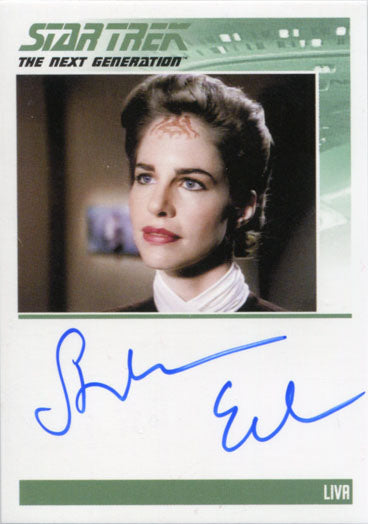 Star Trek TNG Portfolio Prints S1 Autograph Card Stephanie Erb as Liva