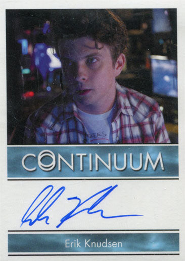 Continuum Season 3 Autograph Card Erik Knudsen as Alec Sadler
