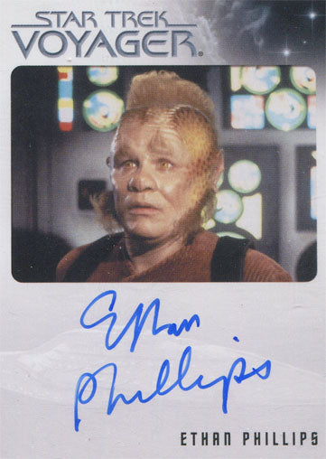 Star Trek Voyager Heroes & Villains Autograph Card Ethan Phillips as Neelix