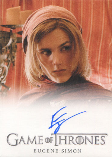 Game of Thrones Season 4 Autograph Card Eugene Simon as Lancel Lannister