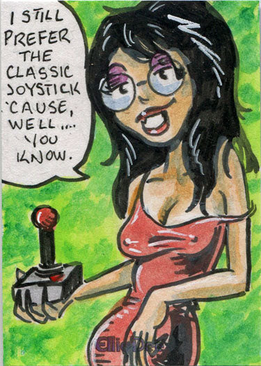 Cherry and Friends Ellie Dee Sketch Card by Kelly Everaert