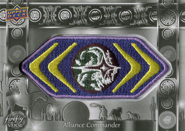 Firefly the Verse Patch Chase Card F-30 Alliance Commander