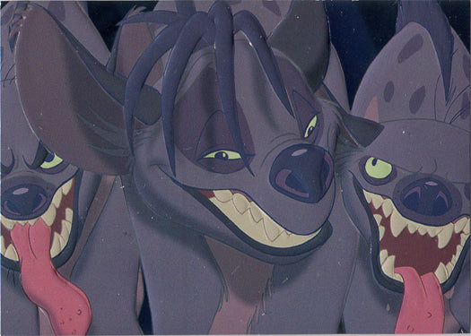 Lion King Series 1 Embossed Foil Chase Card F9 Shenzi Banzai Ed