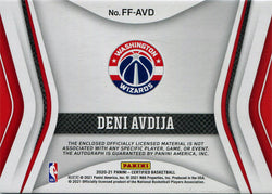 Panini Certified Basketball 2020-21 Freshman Fabric Auto Card FF-AVD Deni Avdija