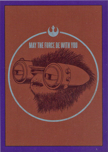 Star Wars Rise Skywalker May Force Be With You Purple Parallel Card FWY-4 74/199