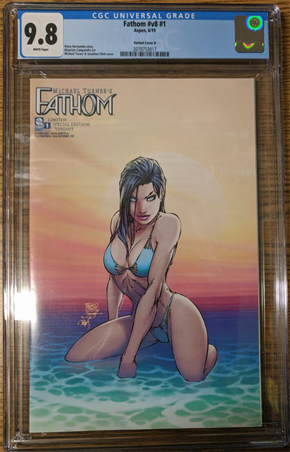 Michel Turner's Fathom 1 Vol 8 Special Edition Variant Graded CGC 9.8