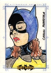 Batman Archives Sketch Card by Carlos Ferreira of Batgirl