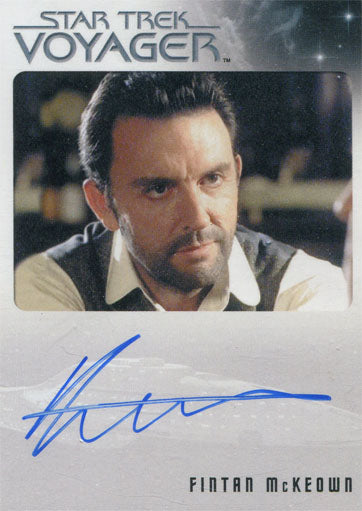 Star Trek Voyager Heroes & Villains Autograph Card Fintan McKeown as Sullivan
