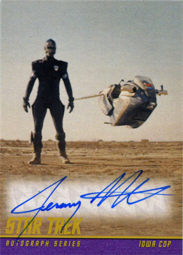 Star Trek Beyond Classic Autograph Card Jeremy Fitzgerald as Iowa Cop