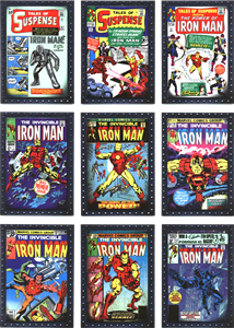 Iron Man 2 Movie Classic Comic Covers Complete 9 Card Foil Chase Set