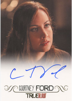 True Blood Premiere Edition Autograph Card by Courtney Ford (Full Bleed)