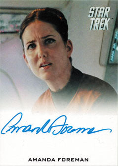 Star Trek Movies 2014 Into Darkness Autograph Card Amanda Foreman as Hannity