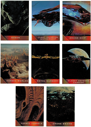 Enders Game Movie Formic Foil Complete 8 Card Chase Set